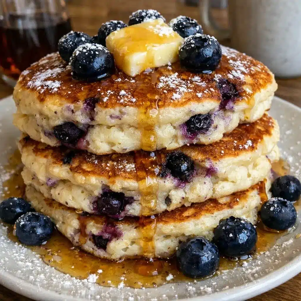 Fluffy Blueberry Buttermilk Pancakes
