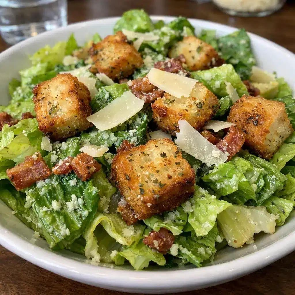 Classic Caesar Salad with Homemade Croutons