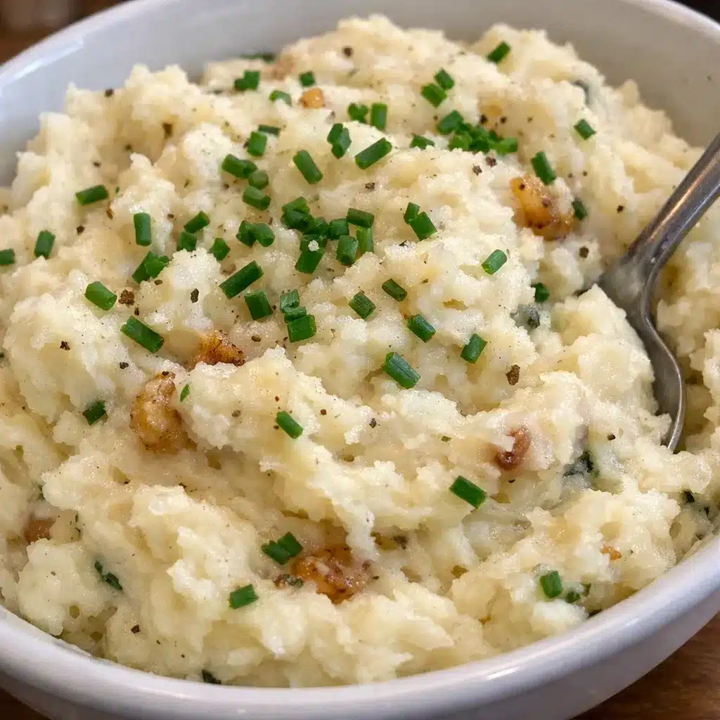 Garlic Mashed Potatoes with Chives