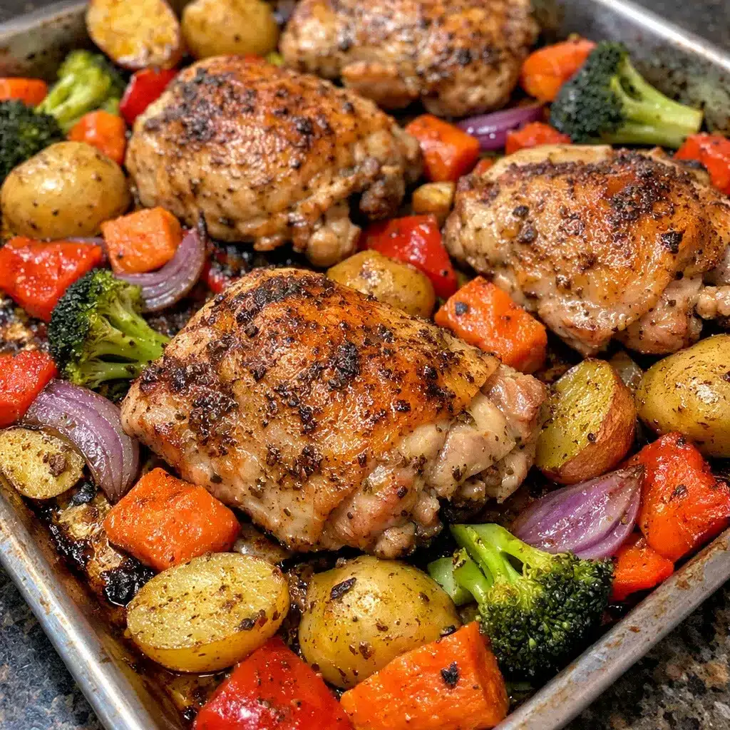 Sheet Pan Roasted Chicken and Vegetables
