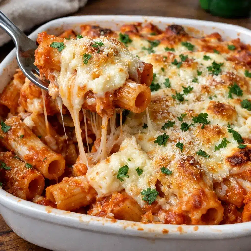 Baked Ziti with Three Cheeses