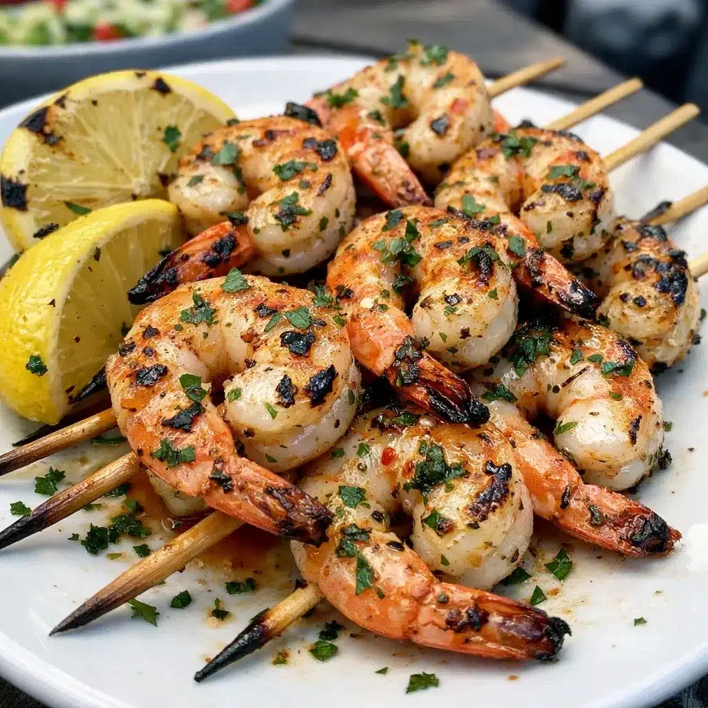 Lemon Herb Grilled Shrimp Skewers