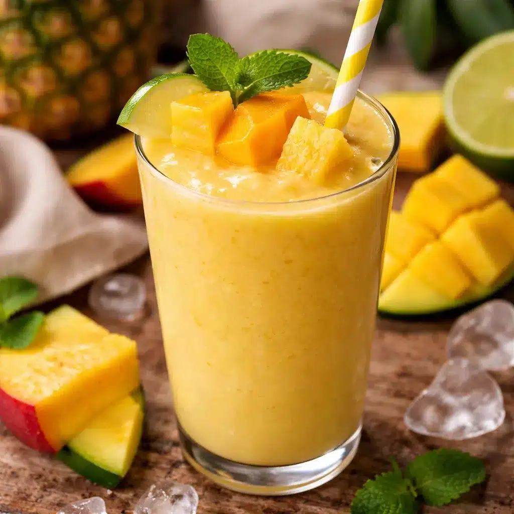 Tropical Mango Pineapple Smoothie