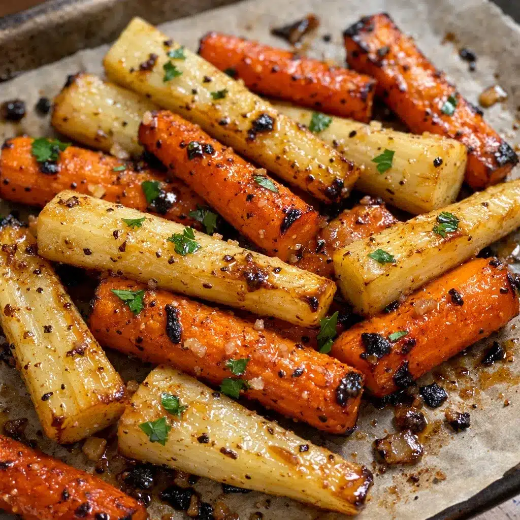 Honey Roasted Parsnips and Carrots