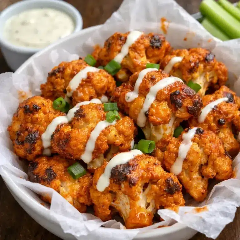 Air Fryer Buffalo Cauliflower Wings