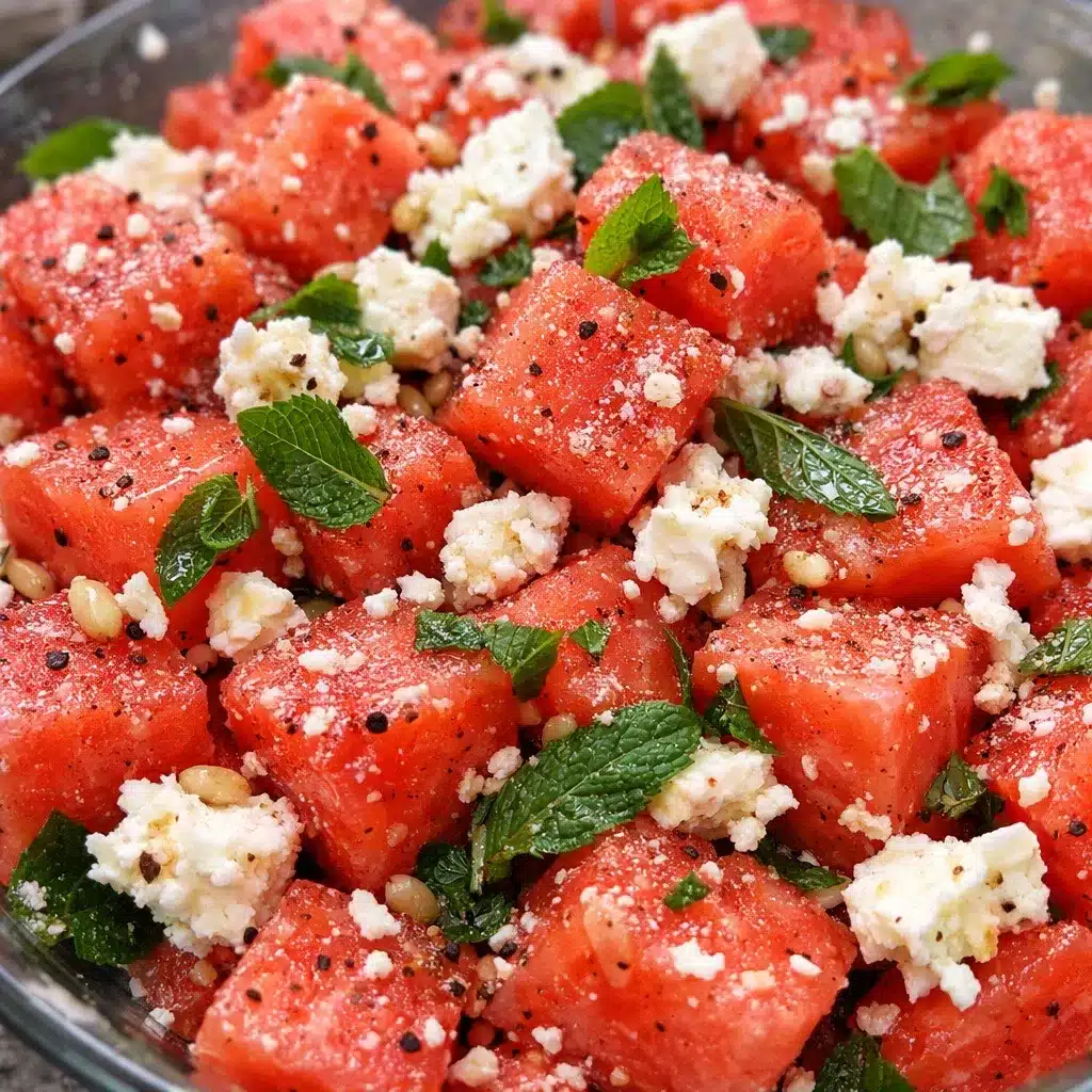 Watermelon Feta Salad with Mint
