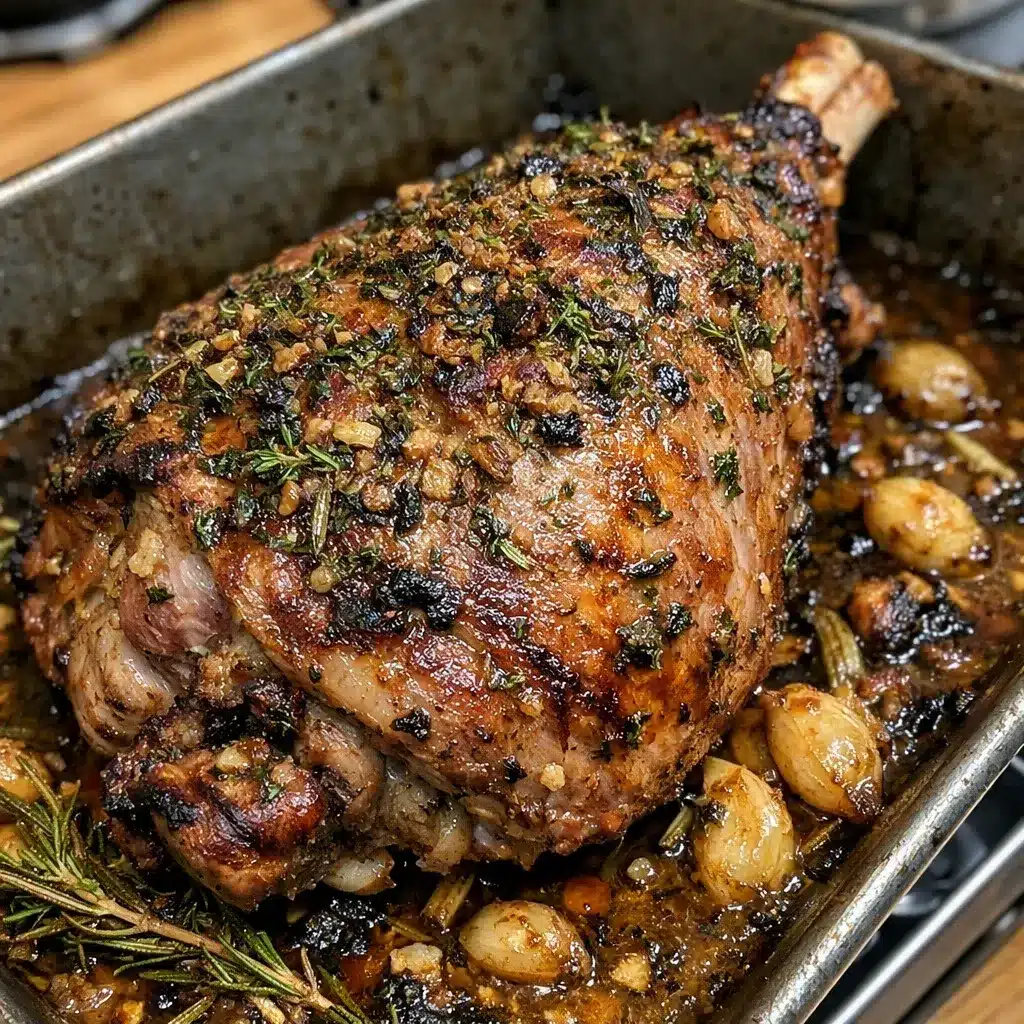 Roasted Leg of Lamb with Herbs
