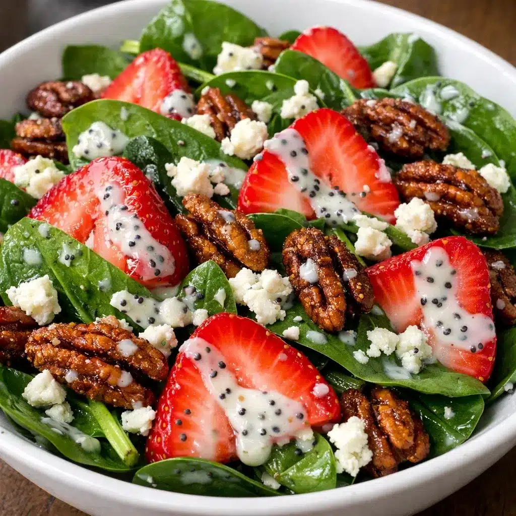 Strawberry Spinach Salad with Poppyseed Dressing