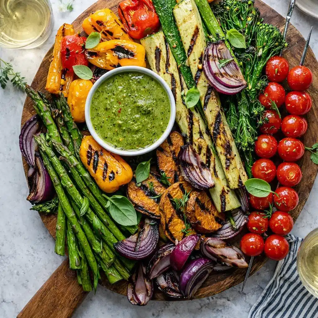 Grilled Vegetable Platter with Pesto