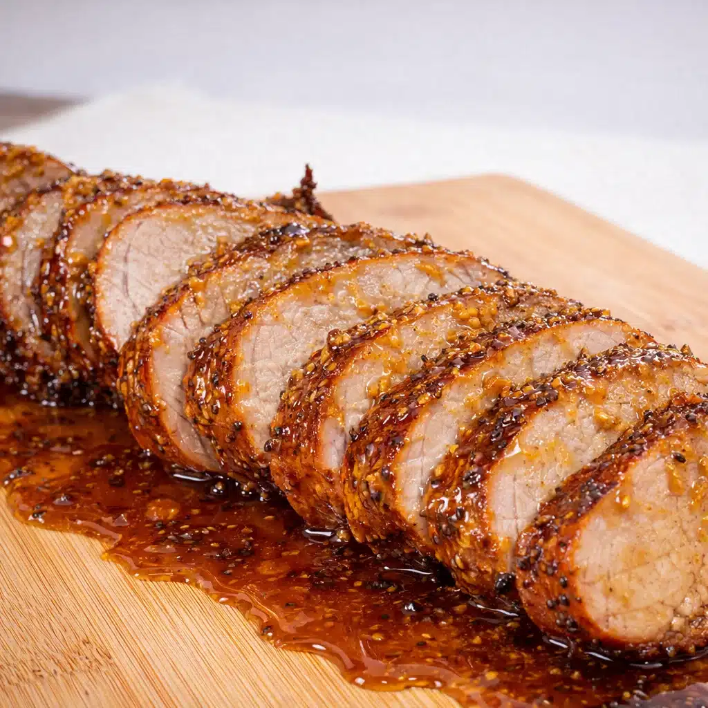 Honey Mustard Glazed Pork Tenderloin