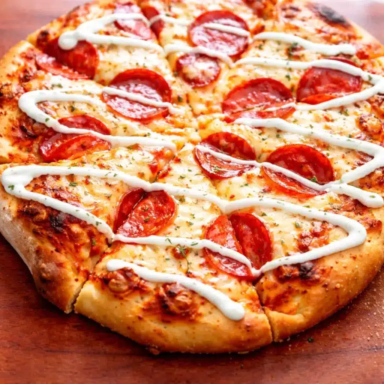 Homemade Pepperoni Pizza