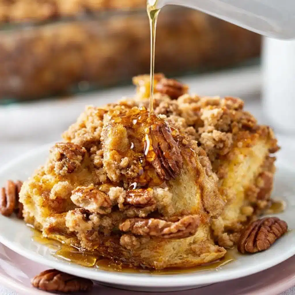 French Toast Casserole with Pecan Crumble