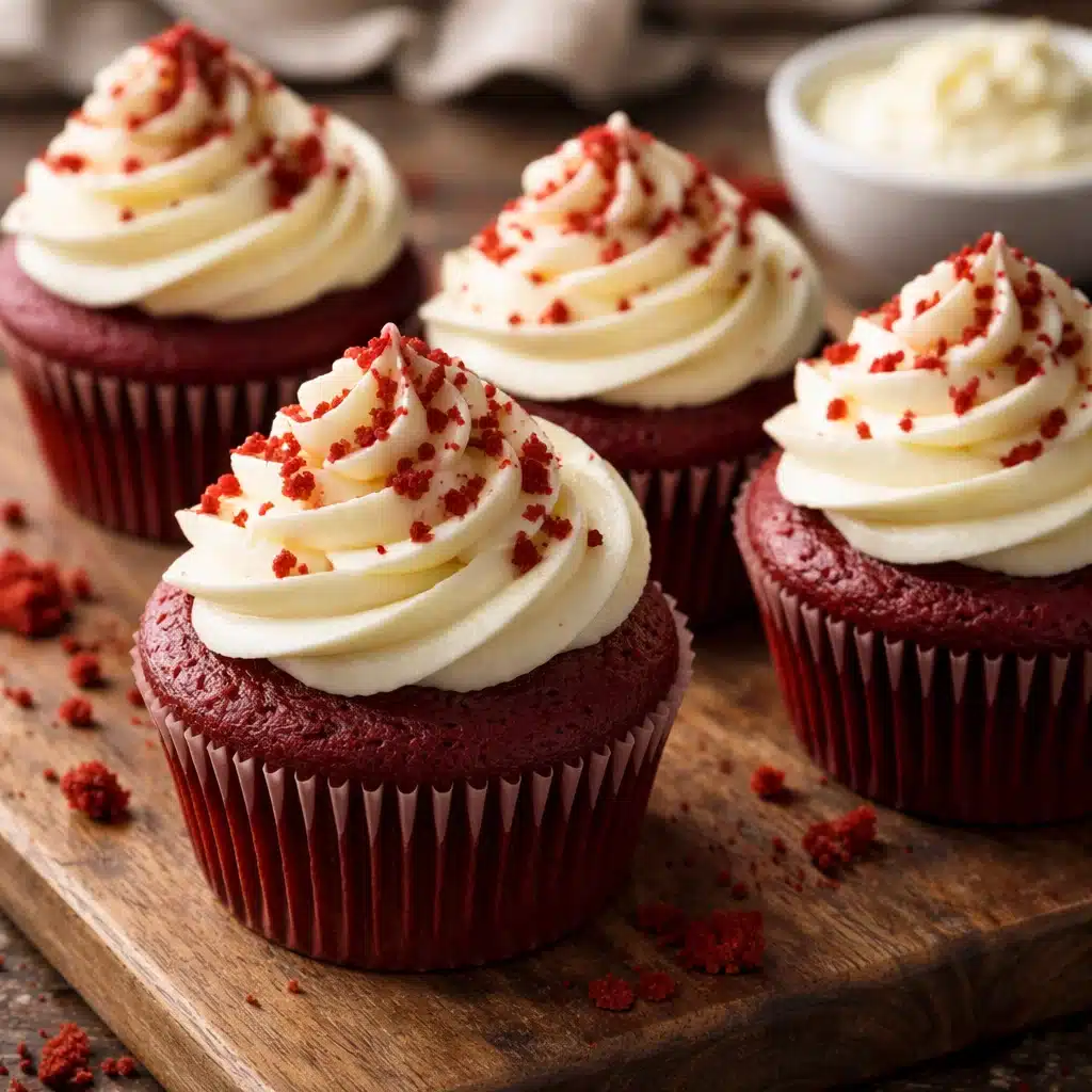 Red Velvet Cupcakes with Cream Cheese Frosting