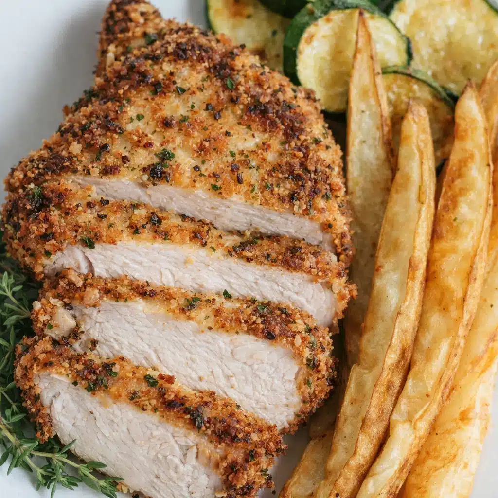 Air Fryer Pork Chops with Herb Crust