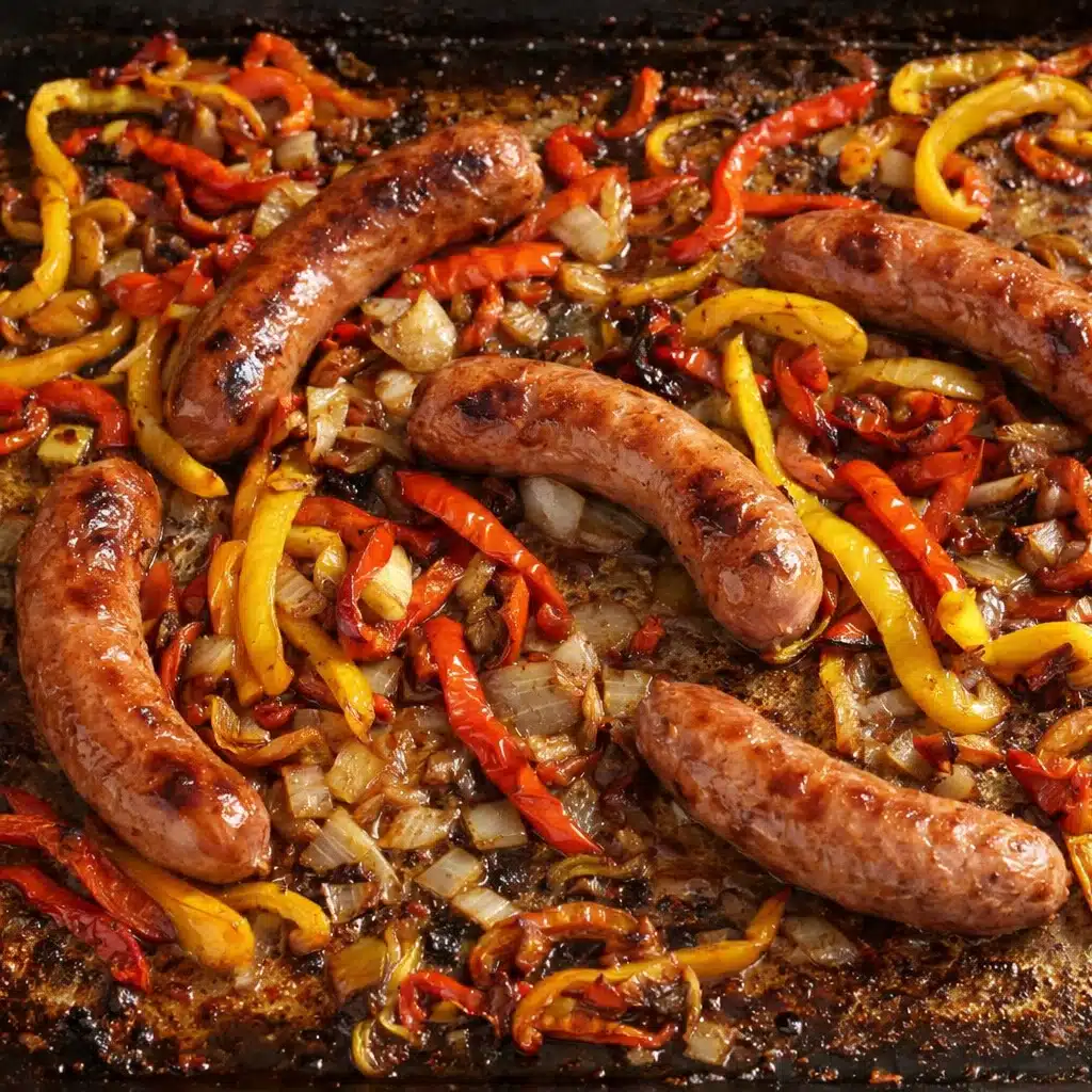 Sheet Pan Sausage and Peppers