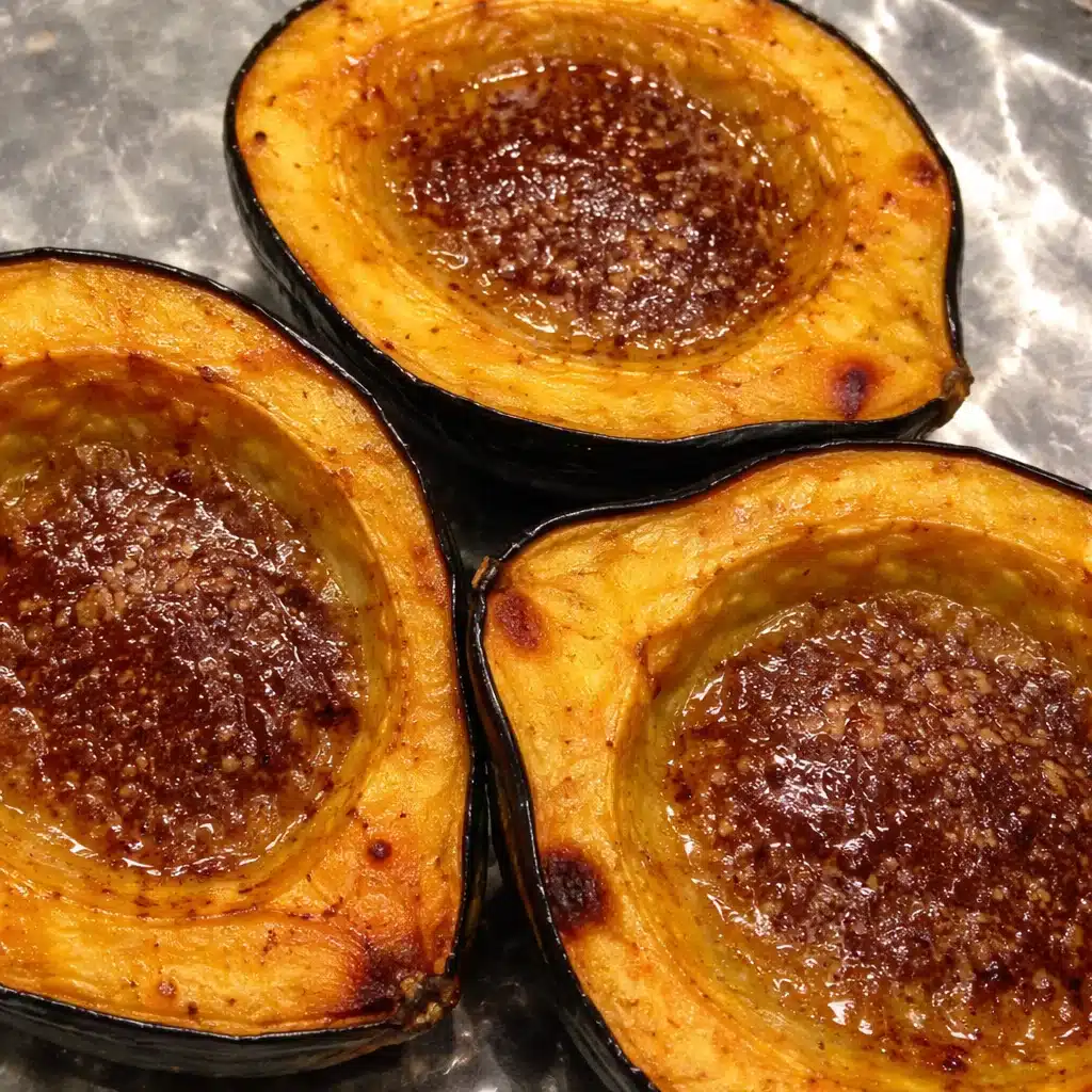 Roasted Acorn Squash with Brown Sugar