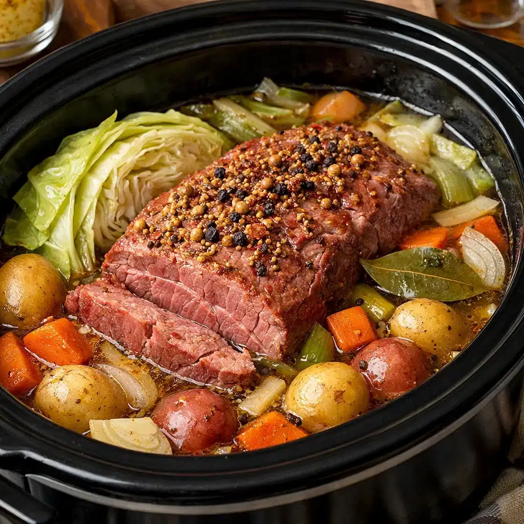 Slow Cooker Corned Beef and Cabbage